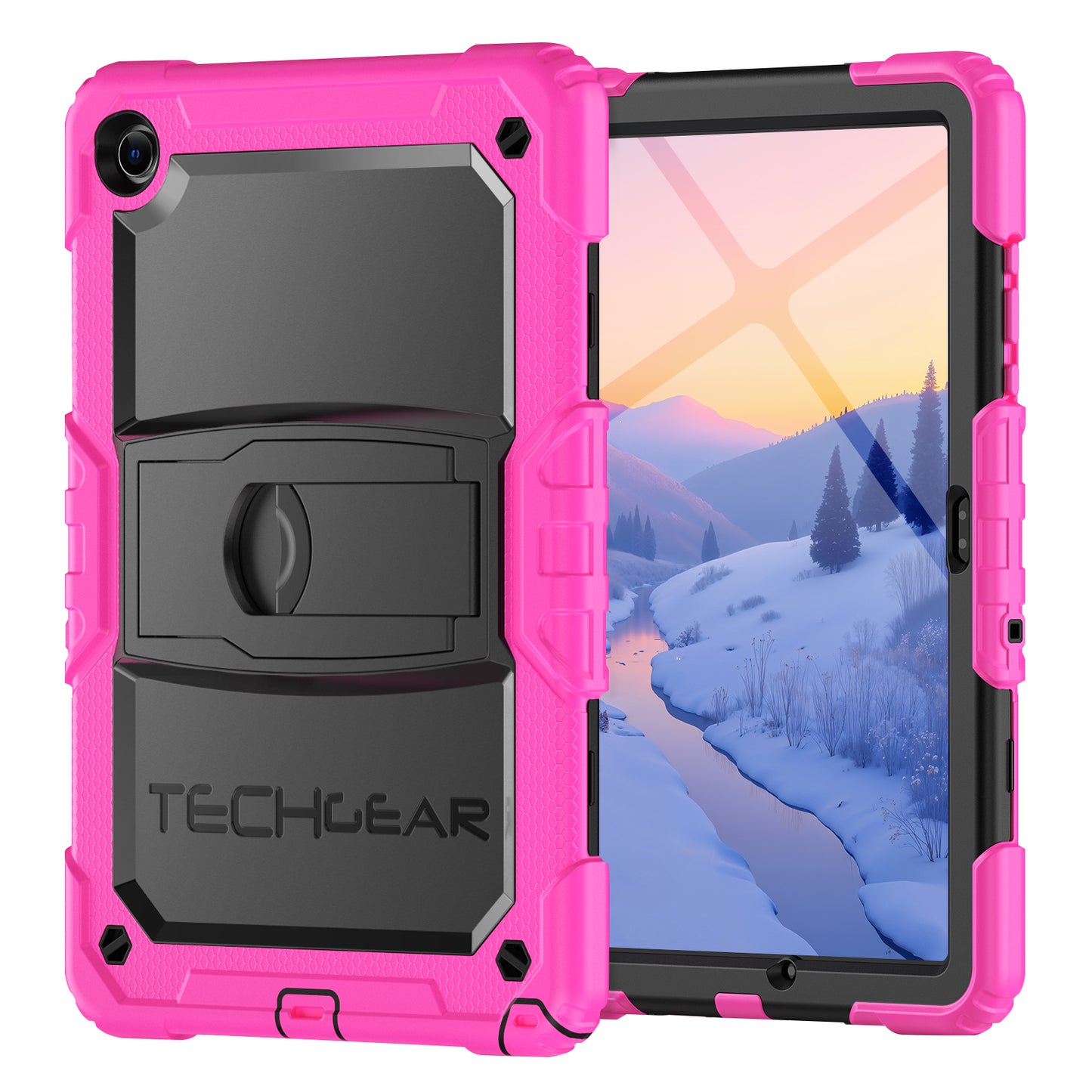 TECHGEAR ArmourSHIELD Case for Samsung Galaxy Tab A11+ (A11 Plus) 11" (SM-X230/X236) – Tough Rugged Full Body Case with Screen Protector & Kickstand