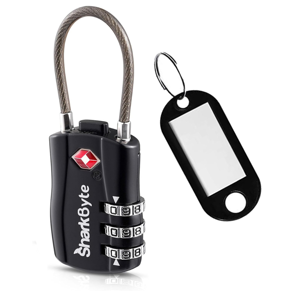 TSA Suitcase Locks 3-Dial Security Travel Combination Padlock