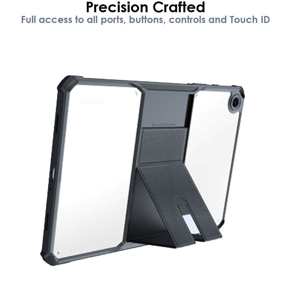 TECHGEAR Fusion Armour Case for Samsung Galaxy Tab A11 Plus 11" (SM-X230 / SM-X236) Slim Hybrid Rugged Bumper Case with Stand & Clear Back