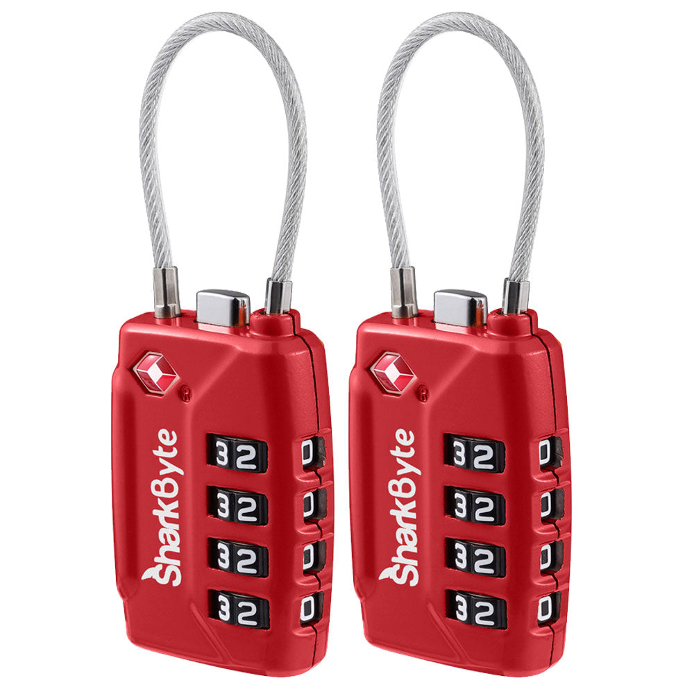 TSA Suitcase Locks 4-Dial Security Travel Combination Padlock