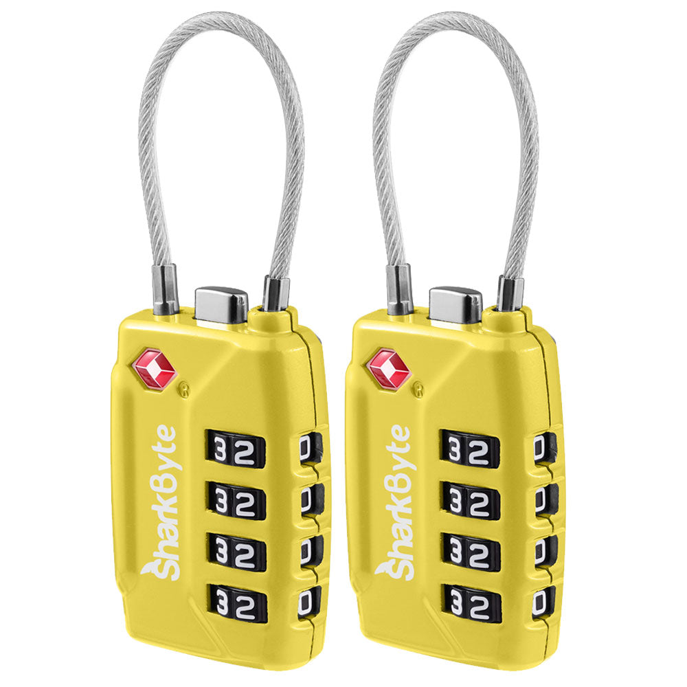 TSA Suitcase Locks 4-Dial Security Travel Combination Padlock