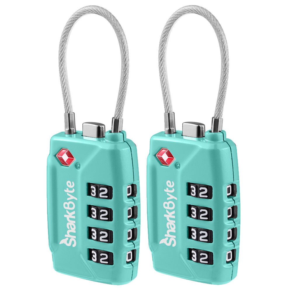 TSA Suitcase Locks 4-Dial Security Travel Combination Padlock