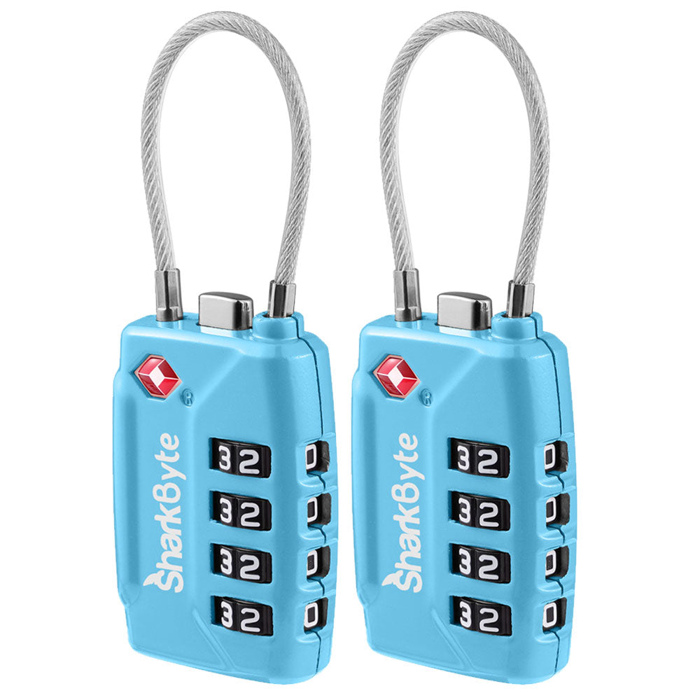 TSA Suitcase Locks 4-Dial Security Travel Combination Padlock