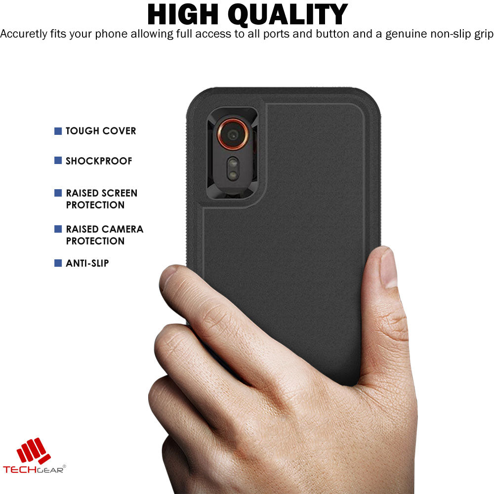 TECHGEAR Tough Rugged Case for Samsung Galaxy XCover 7 5G | Heavy Duty Shockproof Protective Work Phone Cover