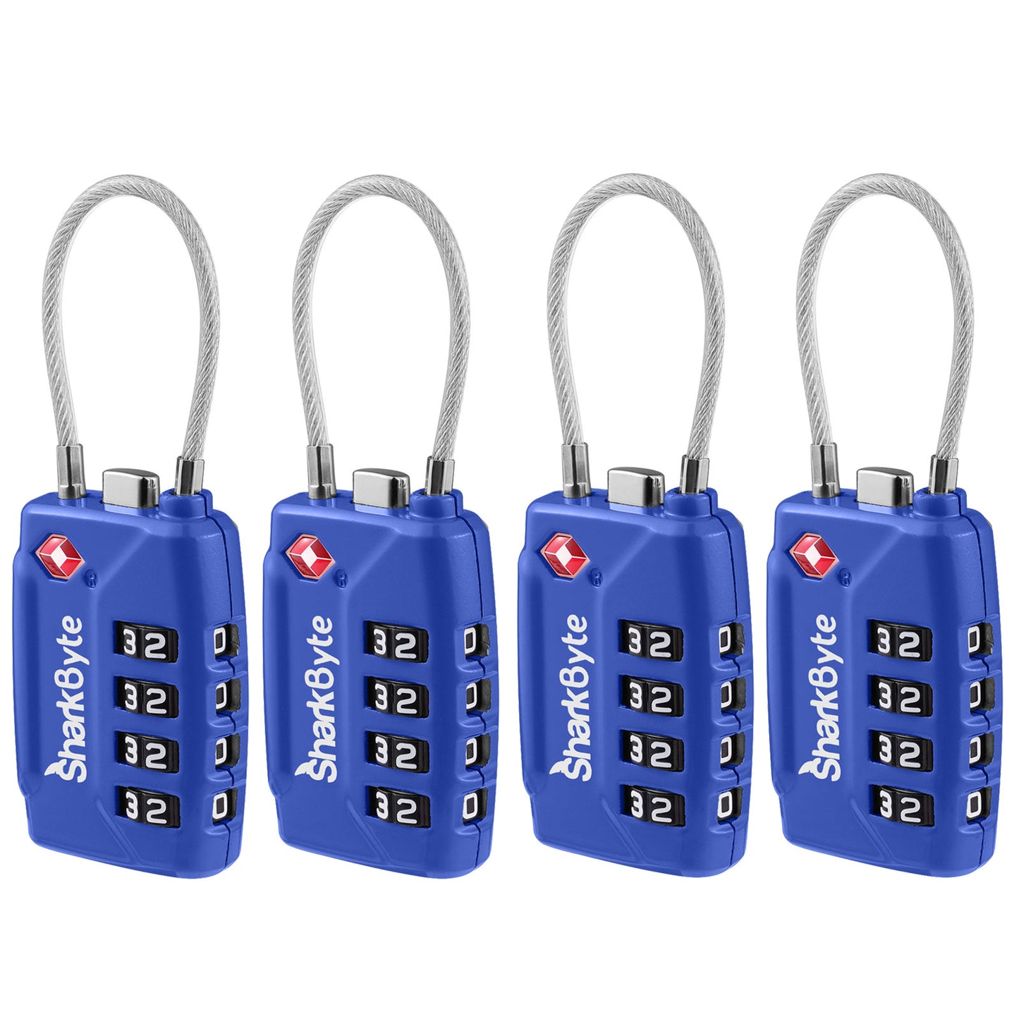 TSA Suitcase Locks 4-Dial Security Travel Combination Padlock