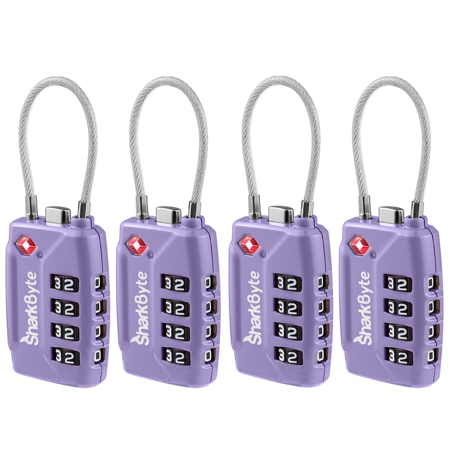 TSA Suitcase Locks 4-Dial Security Travel Combination Padlock