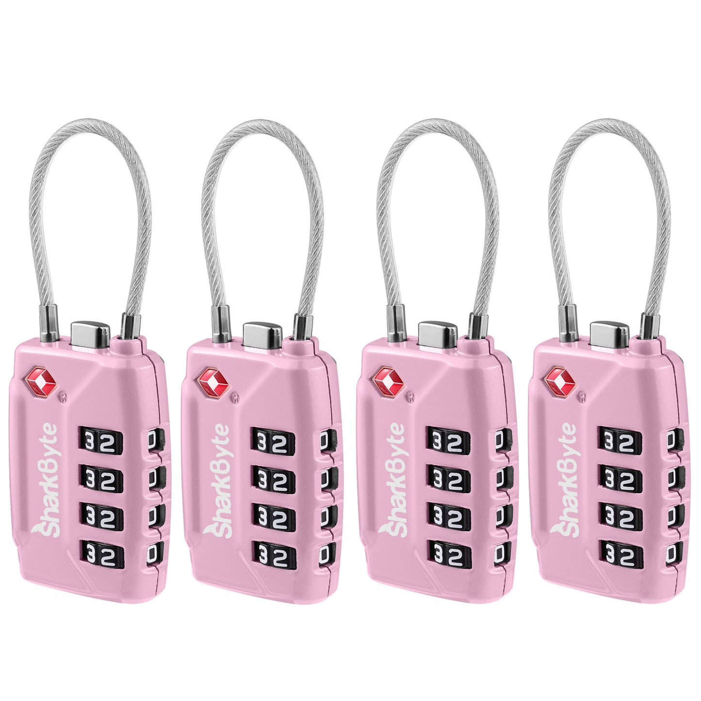 TSA Suitcase Locks 4-Dial Security Travel Combination Padlock