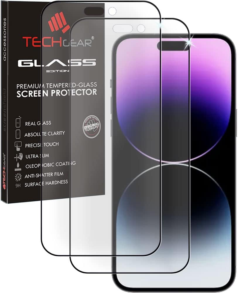 iPhone 14 Pro Anti Glare, Matte Full Coverage 3D Tempered Glass Screen Protectors
