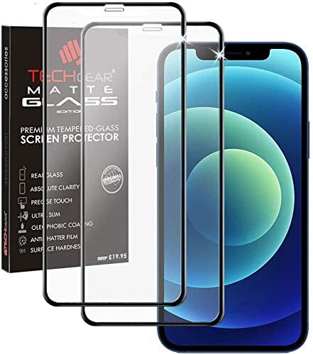 iPhone 12 / iPhone 12 Pro Anti Glare, Matte Full Coverage 3D Tempered Glass Screen Protectors