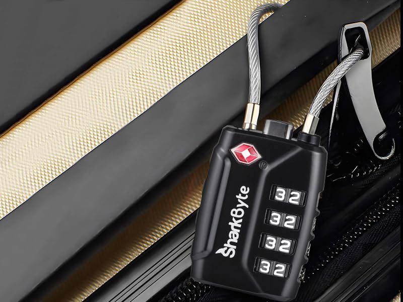 TSA Suitcase Locks 4-Dial Security Travel Combination Padlock
