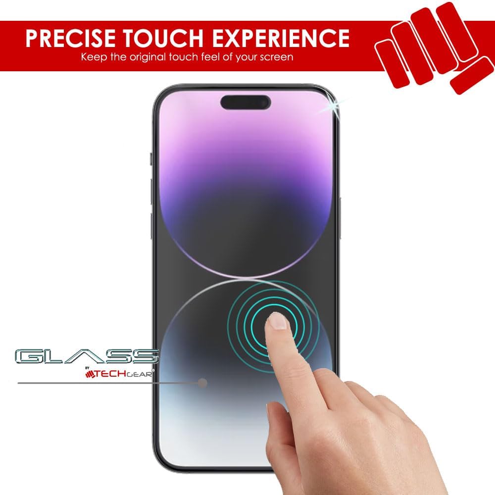 iPhone 15 Anti Glare, Matte Full Coverage 3D Tempered Glass Screen Protectors