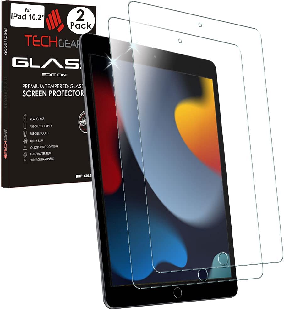 Apple iPad 10.2" (2021 - 2019, 9th / 8th / 7th Generation) Tempered Glass Screen Protectors