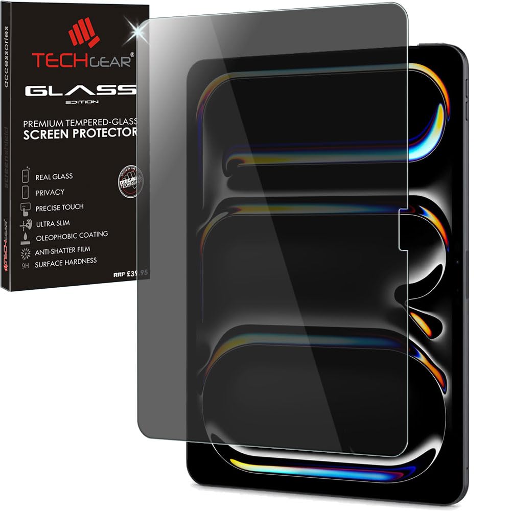 Apple iPad Pro 13" (M4) 2024, 7th Generation Anti Spy, Privacy Tempered Glass Screen Protectors