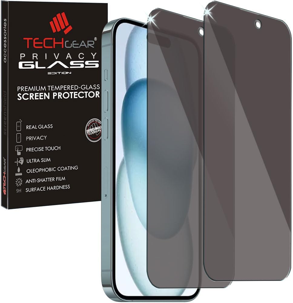 iPhone 16 Anti Spy, Privacy Tempered Glass Screen Protectors