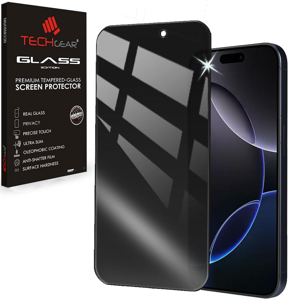 IPhone 16 Pro Max Anti Spy, Privacy Full Coverage 3D Tempered Glass Screen Protectors