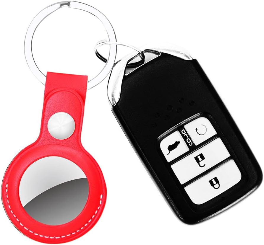 Premium PU Leather Easy Carry AirTag Cover