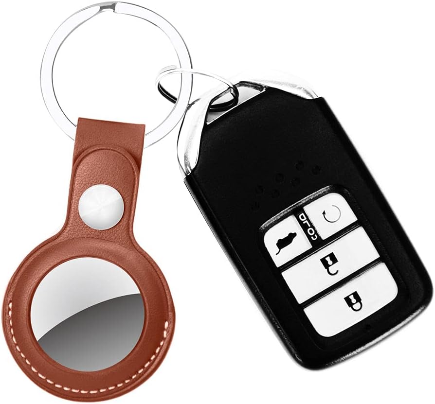 Premium PU Leather Easy Carry AirTag Cover