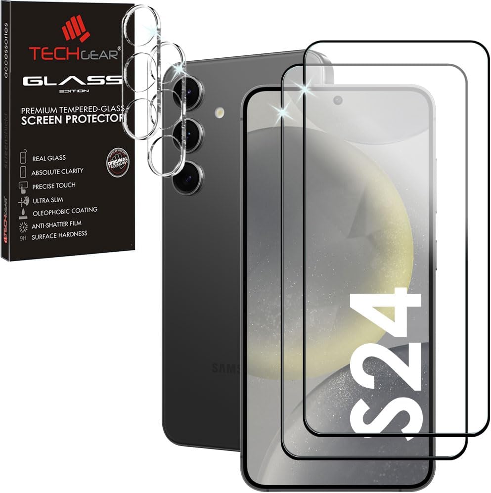 Samsung Galaxy S24 5G FULL Tempered Glass Screen & with Camera Lens Protector