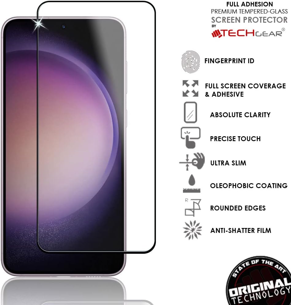 Samsung Galaxy S23 FE Full Coverage 3D Tempered Glass Screen Protectors