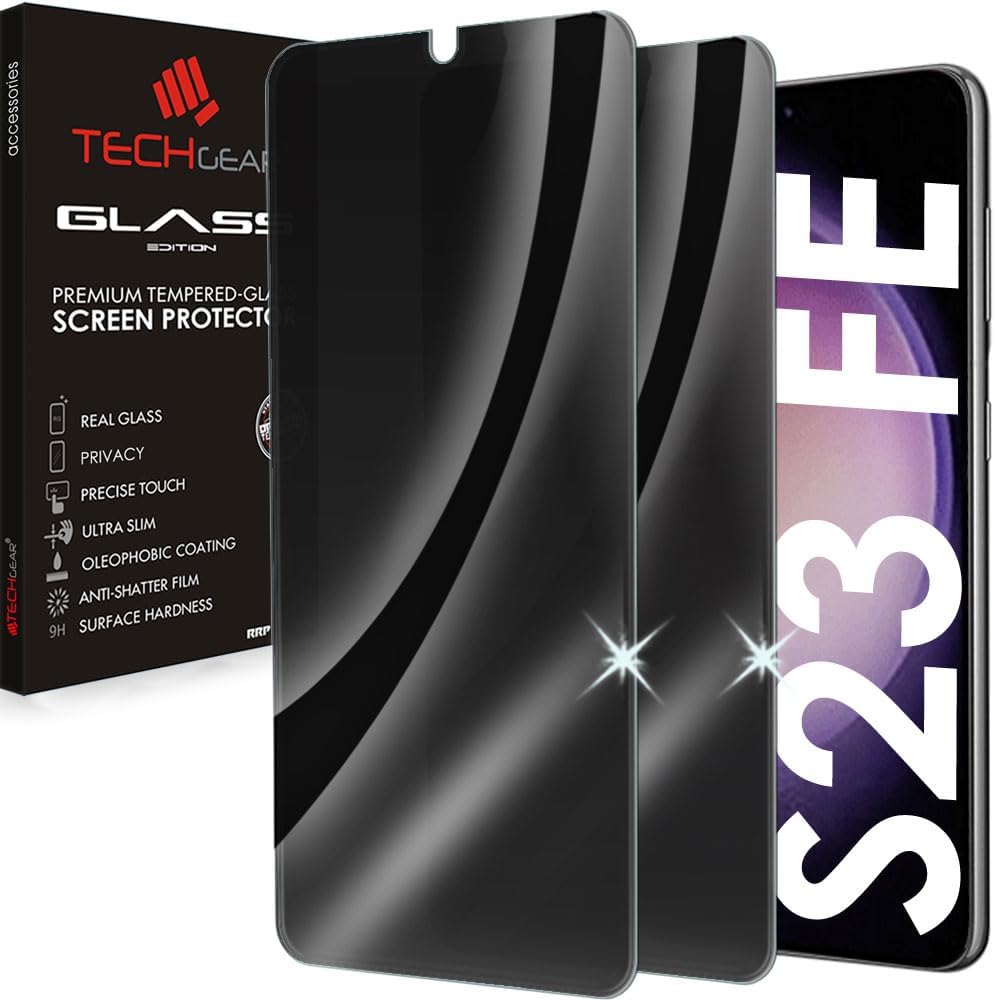 Samsung Galaxy S23 FE 5G Anti Spy, Privacy Full Coverage 3D Tempered Glass Screen Protectors