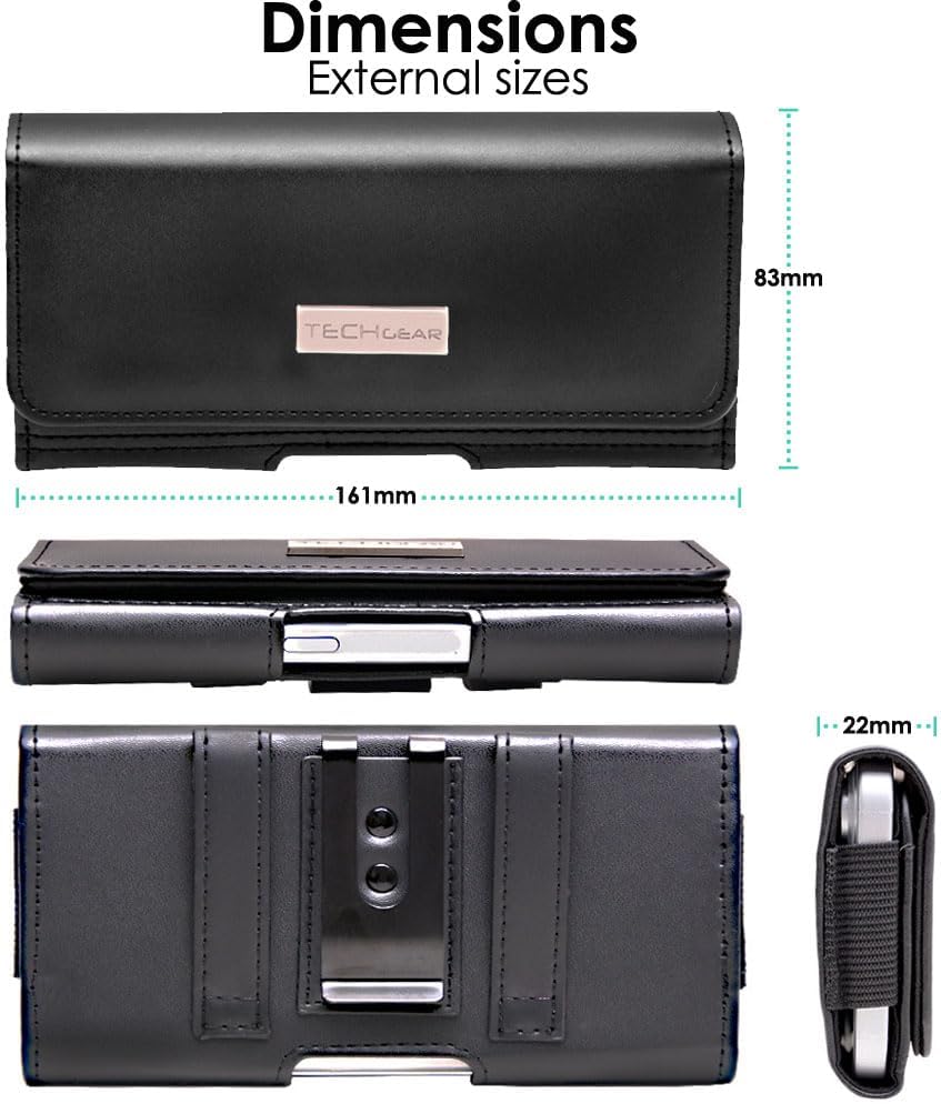 RFID Blocking Card Holder PU Leather Holster Pouch Case with Belt Clip & Loop