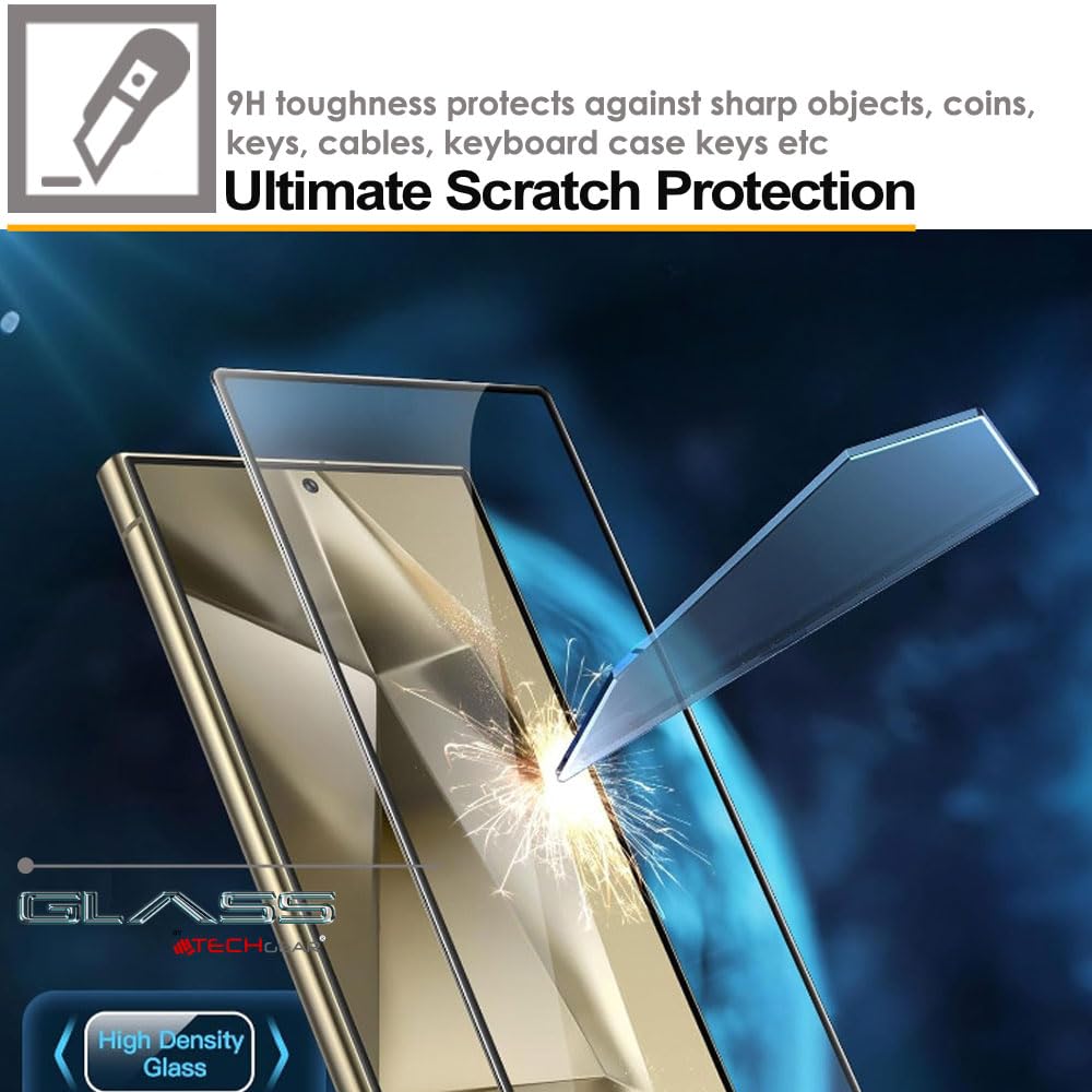 Samsung Galaxy S25 Ultra Full Coverage 3D Tempered Glass Screen Protectors