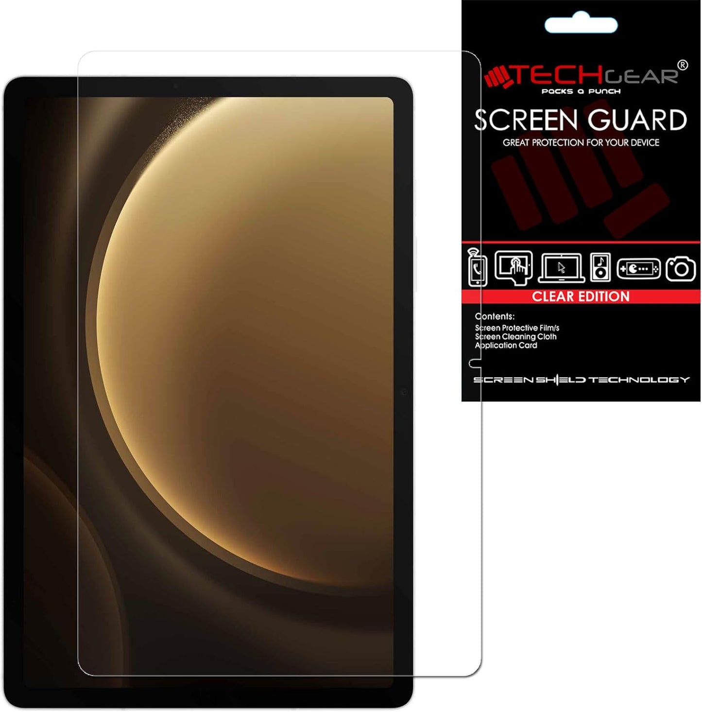 Samsung Galaxy Tab S9 FE Plus 12.4" (SM-X610 / SM-X616) Clear Film Screen Protectors