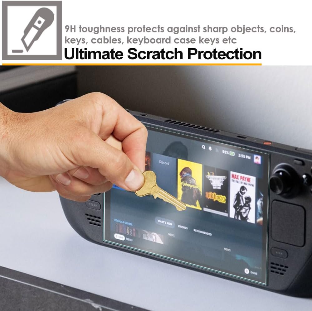 Steam Deck OLED / Steam Deck Tempered Glass Screen Protectors