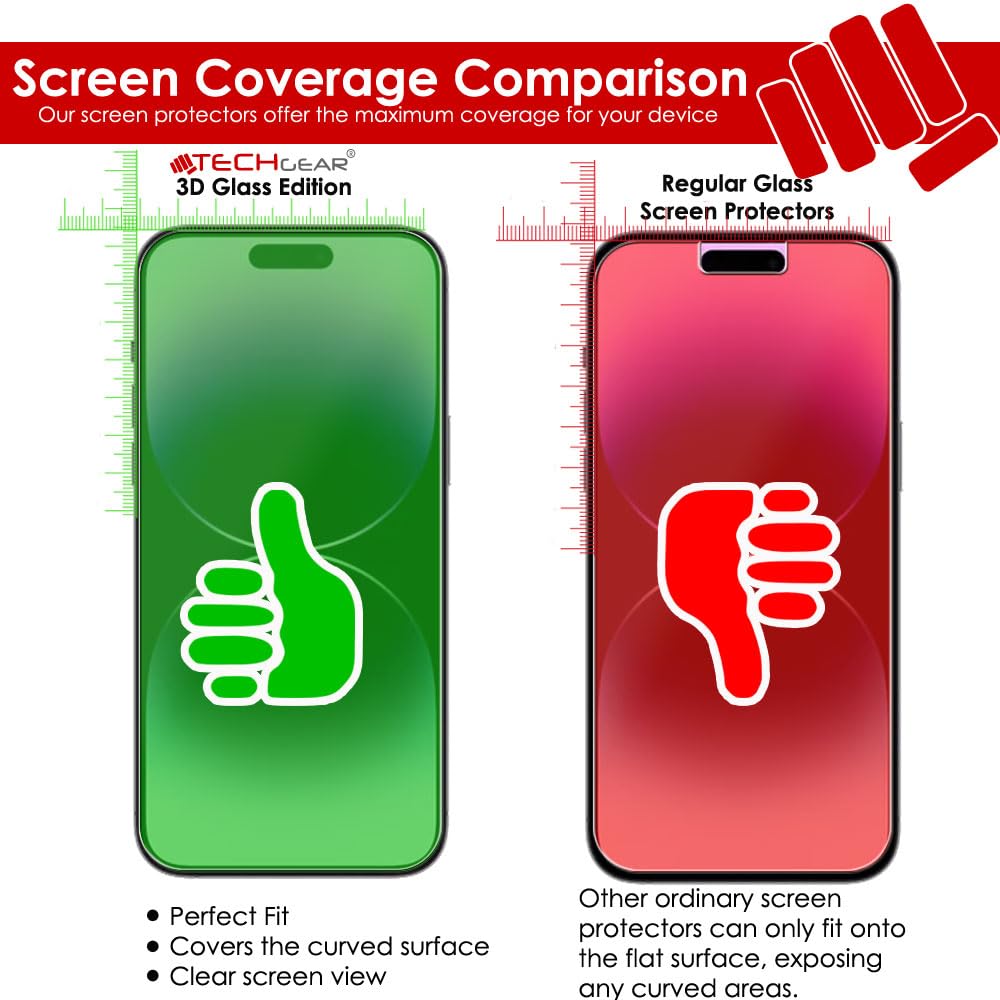 IPhone 16 Pro Max Anti Glare, Matte Full Coverage 3D Tempered Glass Screen Protectors