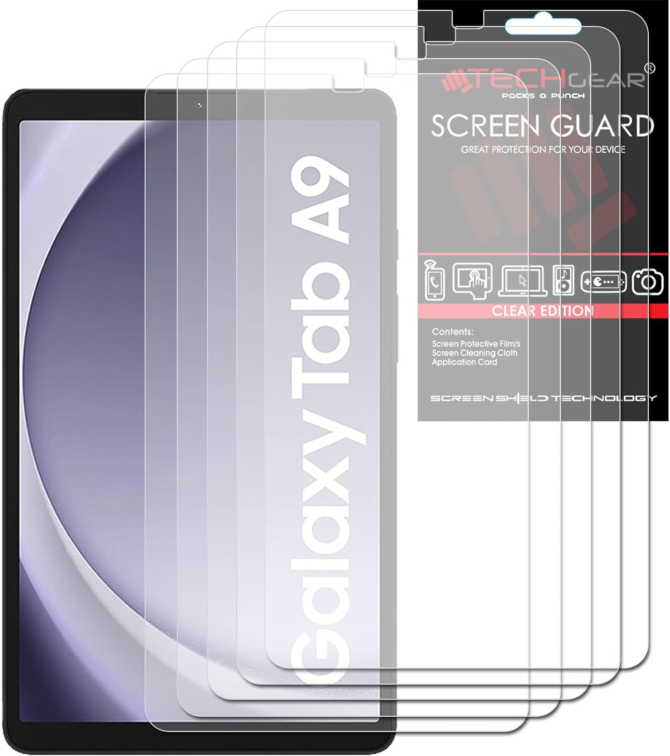 Samsung Galaxy Tab A9 8.7" (SM-X110 / SM-X115) Clear Film Screen Protectors