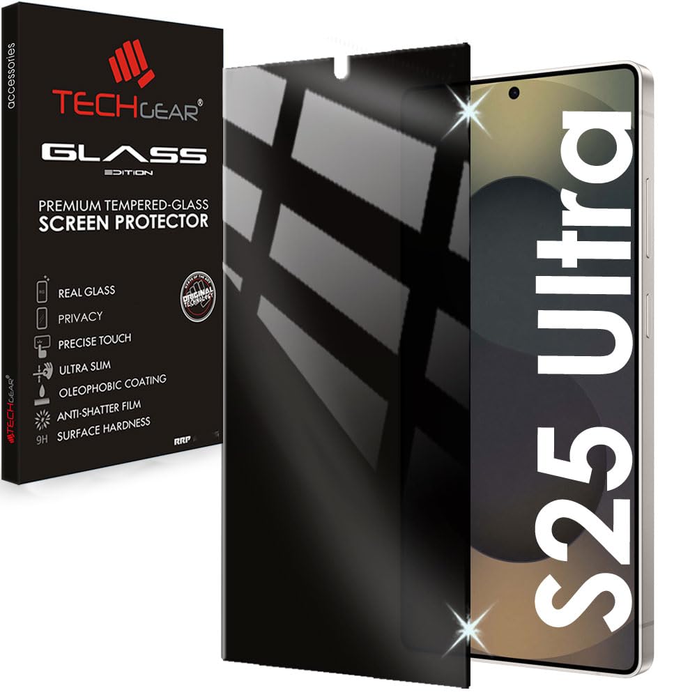 Samsung Galaxy S25 Ultra Anti Spy, Privacy Full Coverage 3D Tempered Glass Screen Protectors