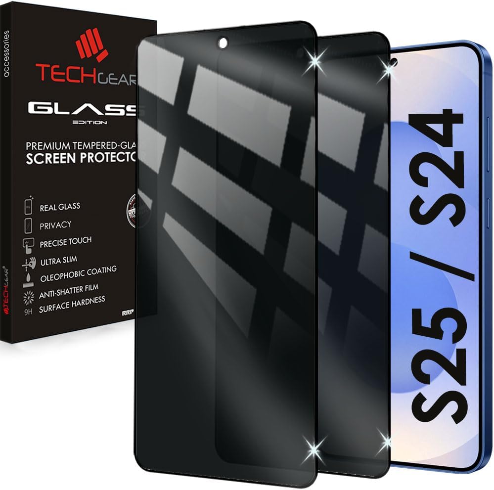Samsung Galaxy S25 5G Anti Spy, Privacy Full Coverage 3D Tempered Glass Screen Protectors