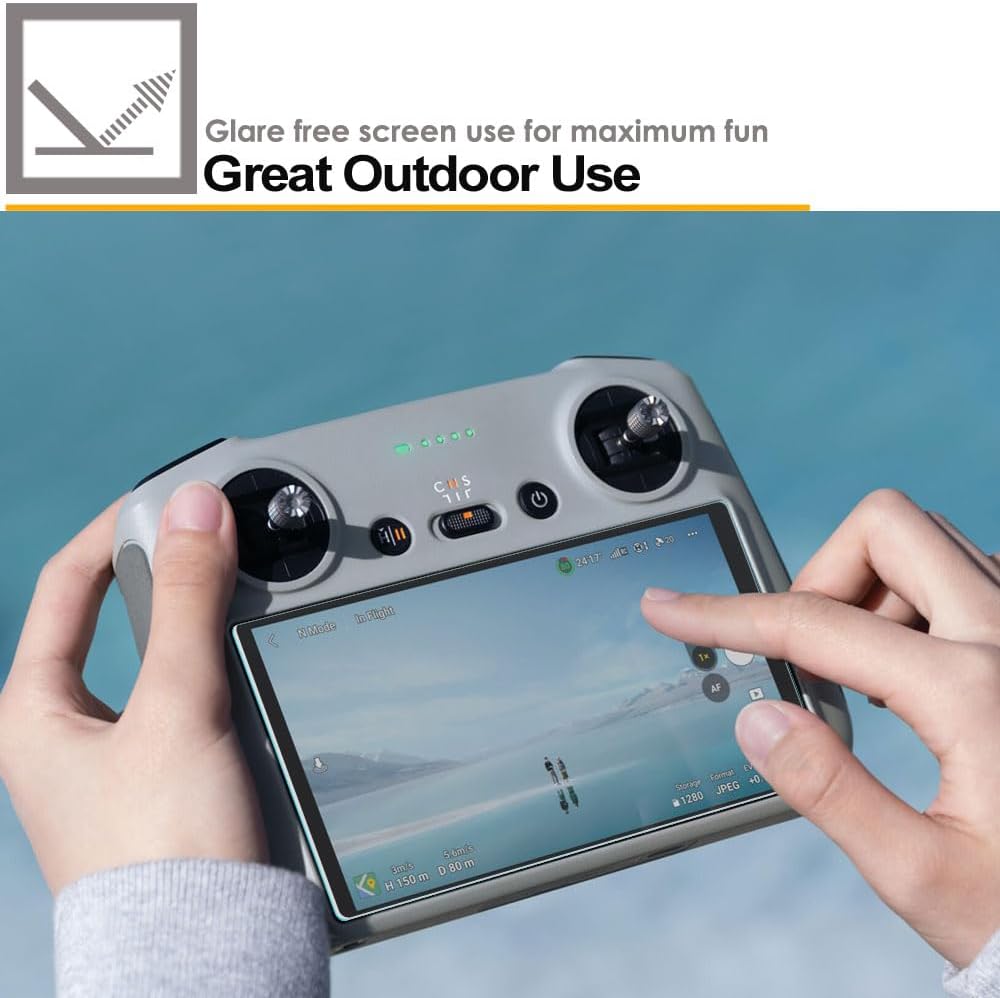 DJI RC / DJI RC 2 Anti Glare, Matte Tempered Glass Screen Protectors