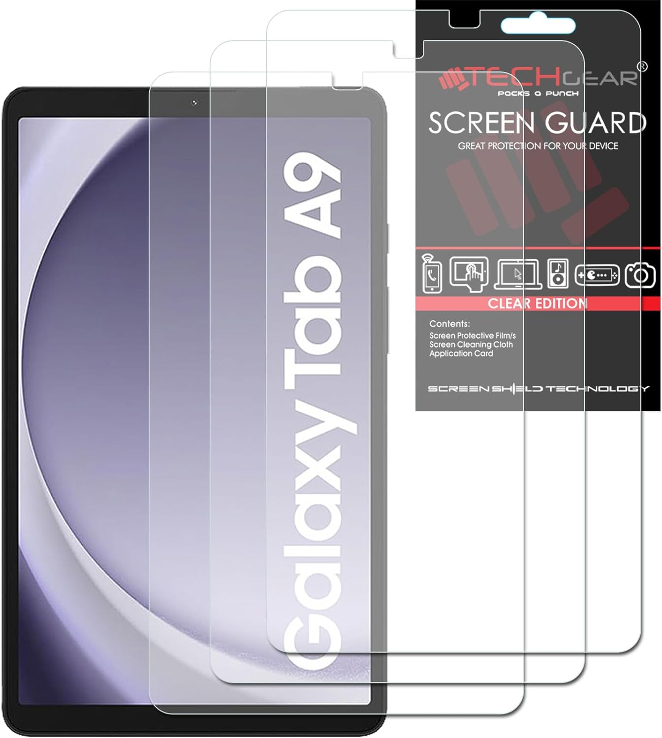 Samsung Galaxy Tab A9 8.7" (SM-X110 / SM-X115) Clear Film Screen Protectors