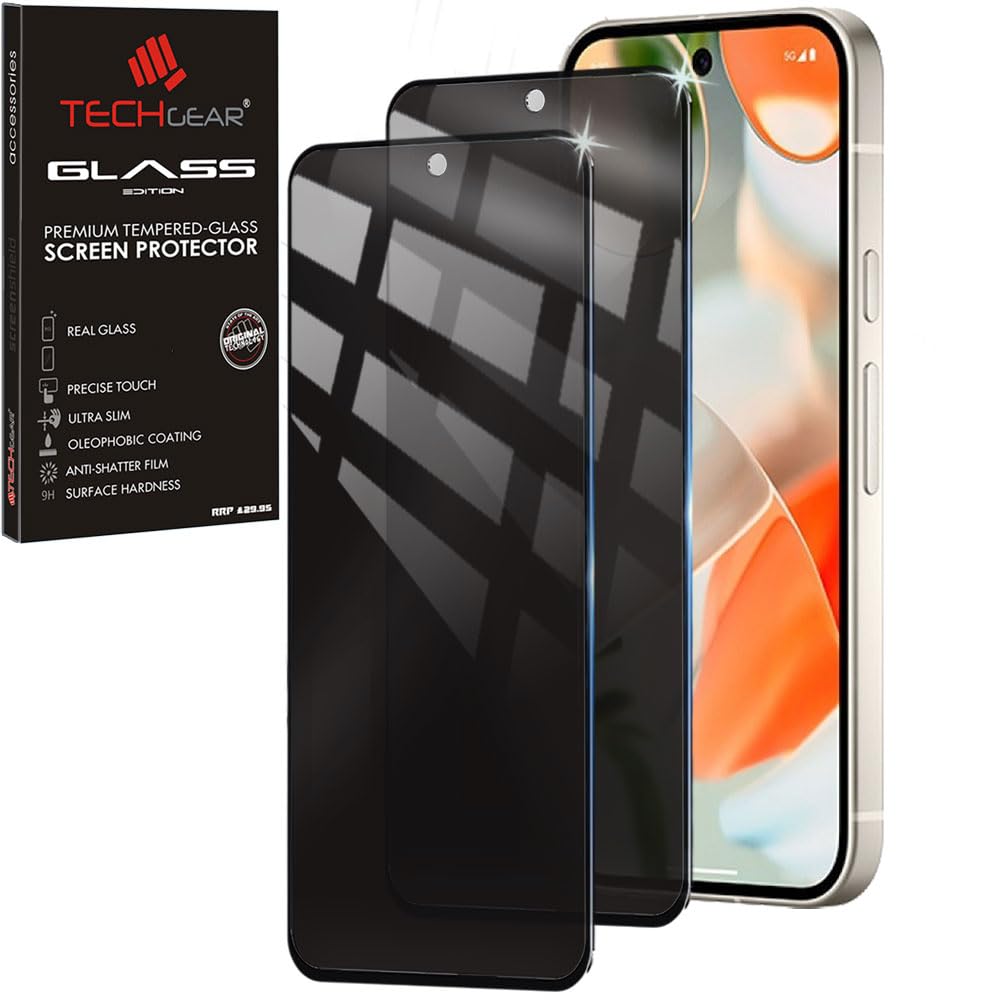 Google Pixel 9 / Google Pixel 9 Pro Anti Spy, Privacy Full Coverage 3D Tempered Glass Screen Protectors