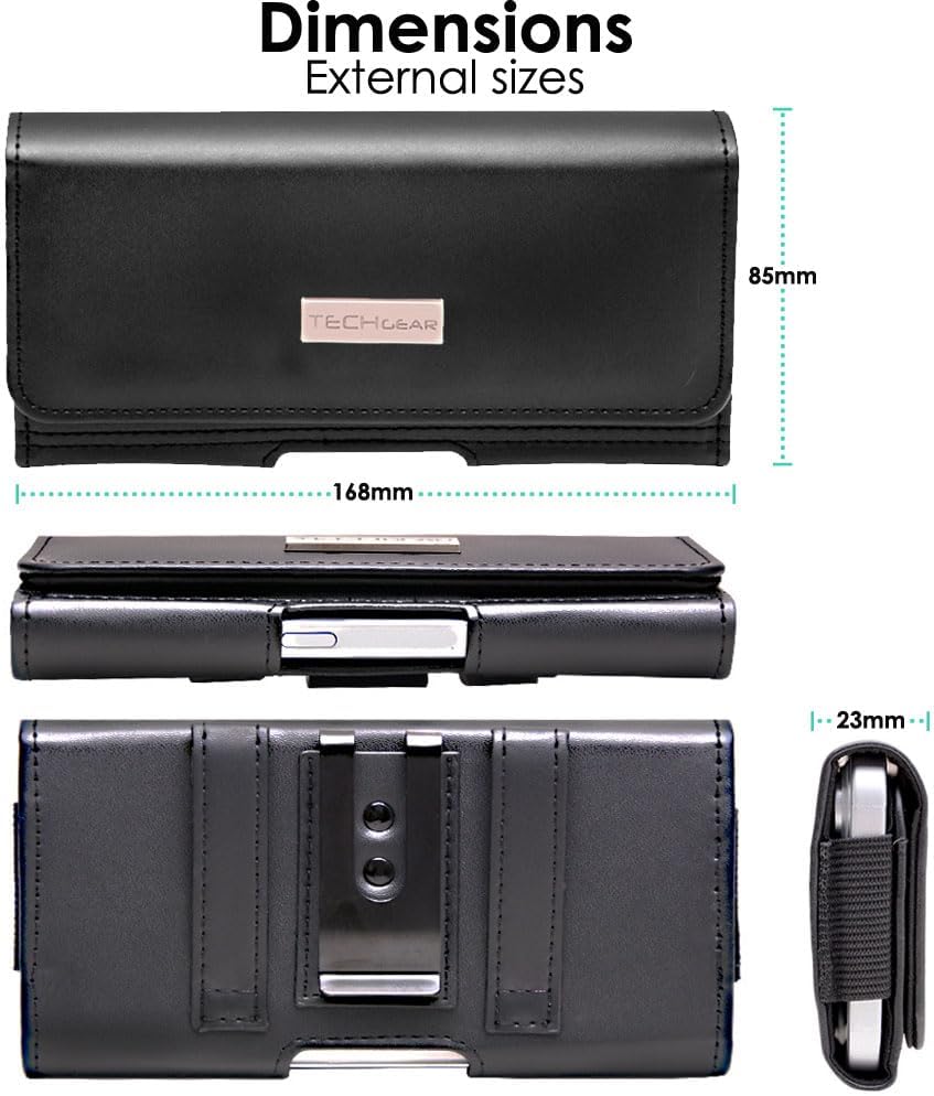 RFID Blocking Card Holder PU Leather Holster Pouch Case with Belt Clip & Loop