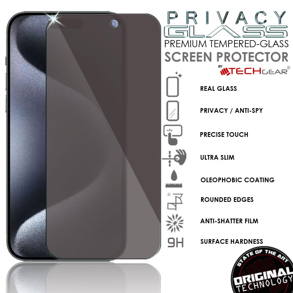 IPhone 16 Pro Max Anti Spy, Privacy Tempered Glass Screen Protectors