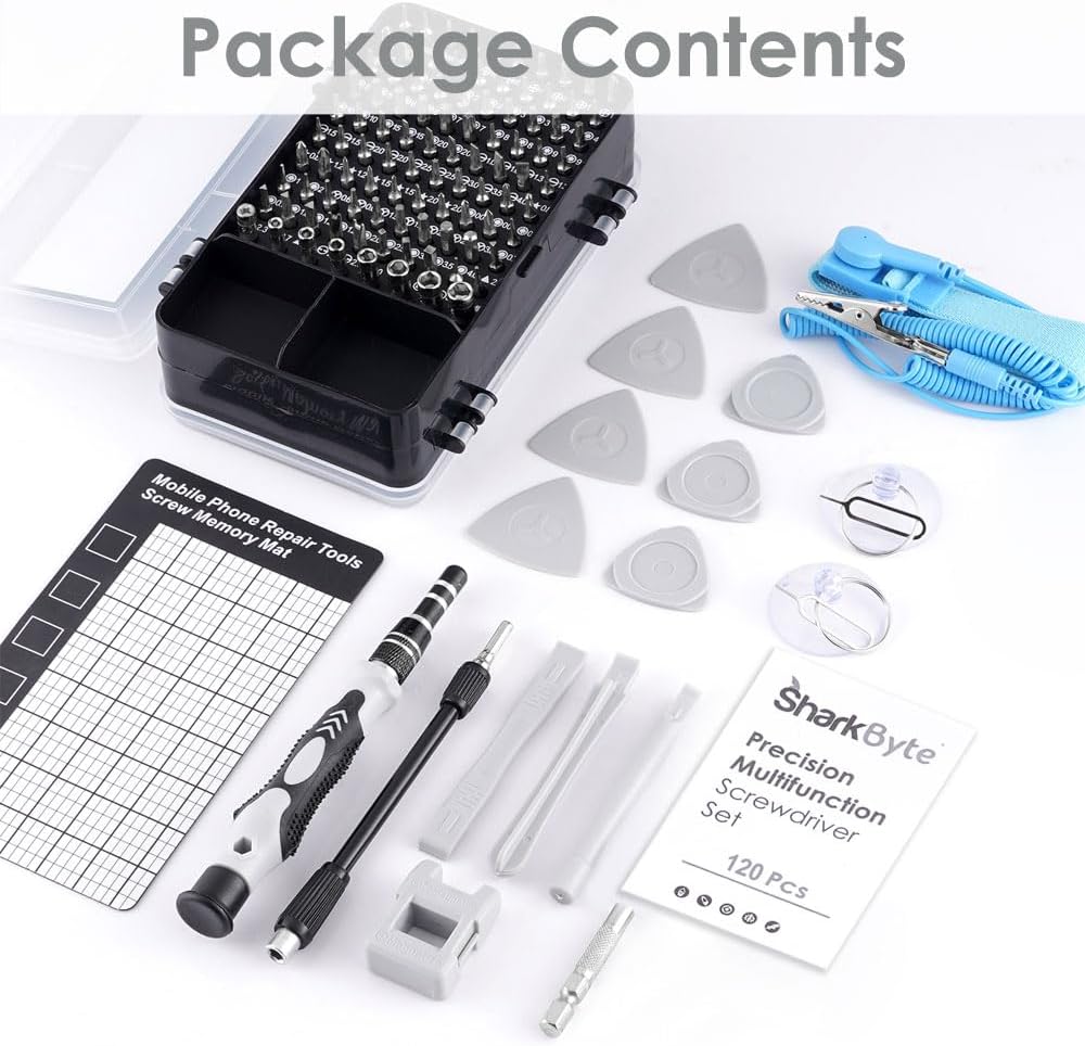 121 in 1 Precision Mini Screwdrivers Set, Magnetic DIY Electronic Repair Tools Kit for iPhone Mobile Laptop PC Mac Watch Glasses etc