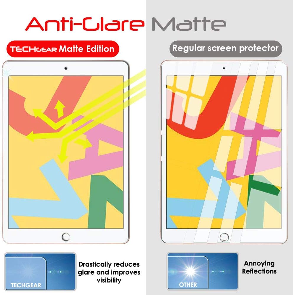 Apple iPad 10.2" (2021 - 2019, 9th / 8th / 7th Generation) Anti Glare, Matte Film Screen Protectors