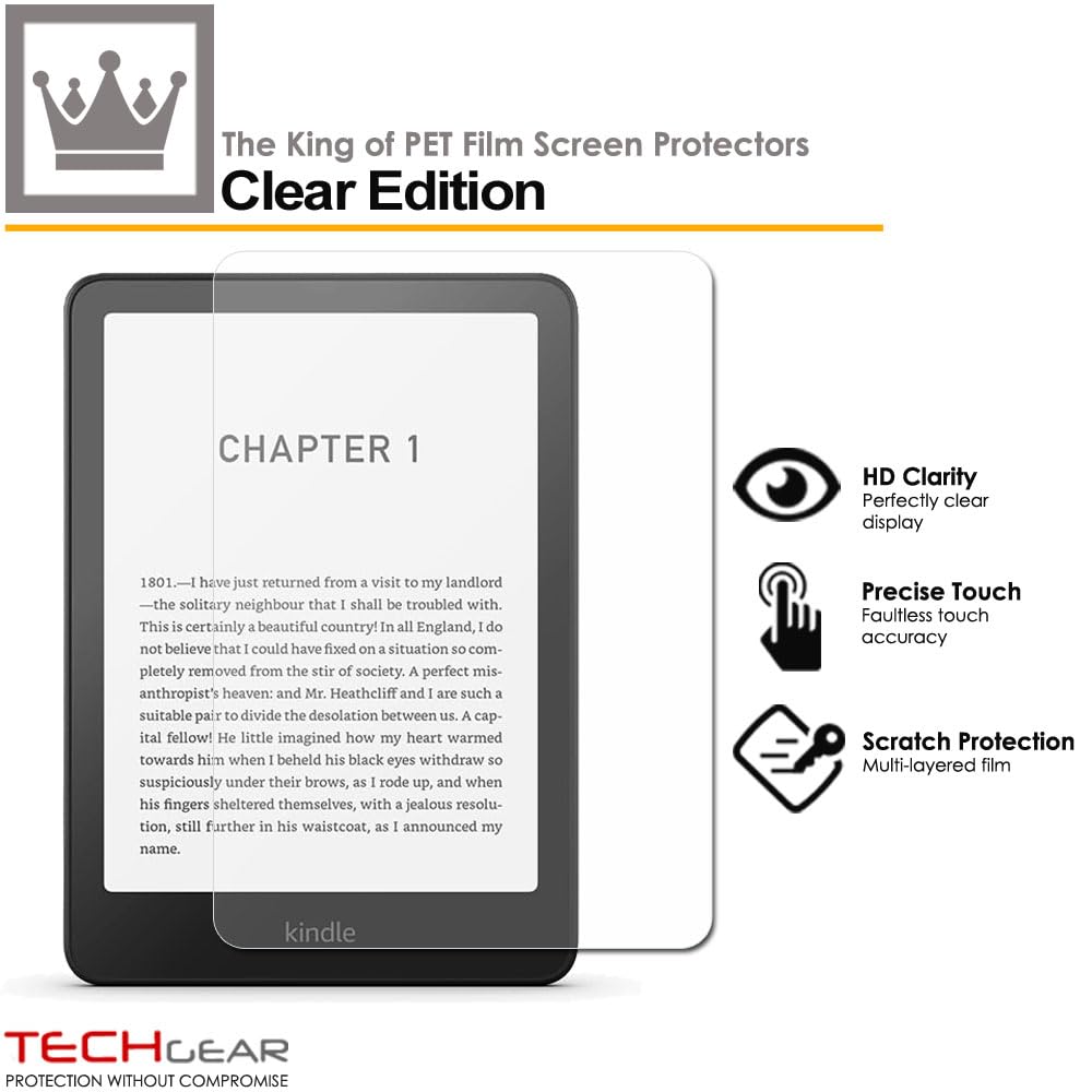 Amazon Kindle Paperwhite/Signature/Kids/Kindle Colorsoft (2024 / 12th Generation) Clear Film Screen Protectors