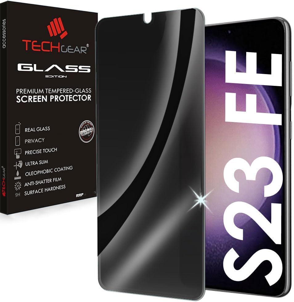 Samsung Galaxy S23 FE 5G Anti Spy, Privacy Full Coverage 3D Tempered Glass Screen Protectors