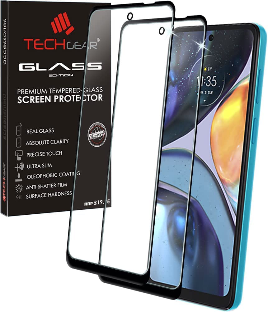 Motorola Moto G22 Full Coverage 3D Tempered Glass Screen Protectors