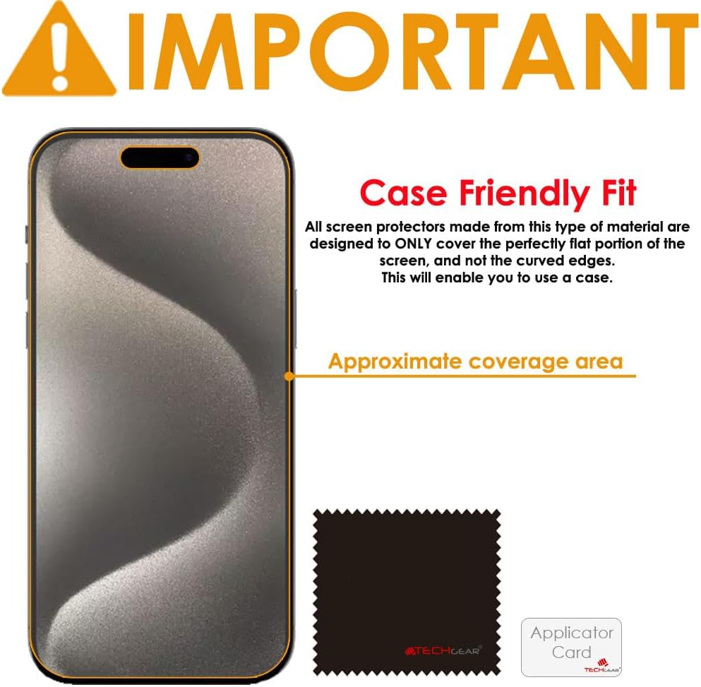 iPhone 15 Pro Max Clear Film Screen Protectors