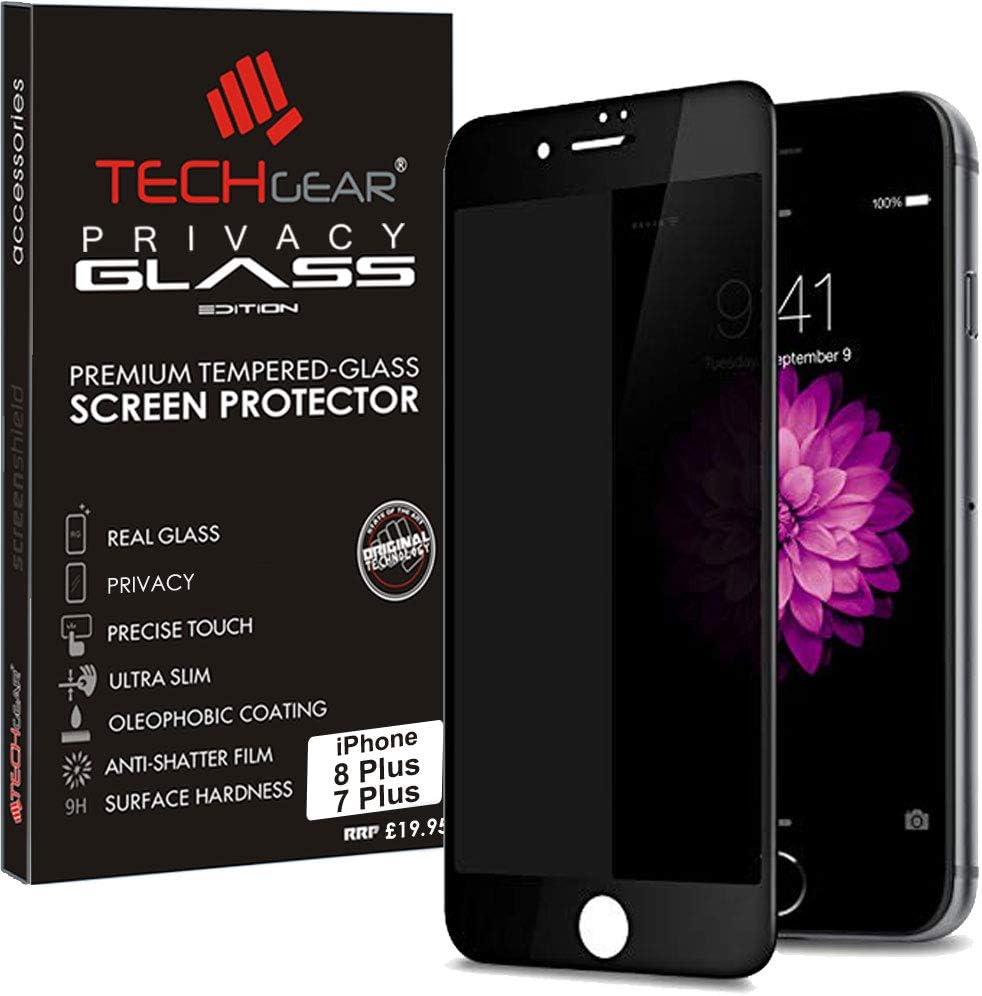 iPhone 8 Plus / 7 Plus Anti Spy, Privacy Full Coverage 3D Tempered Glass Screen Protectors