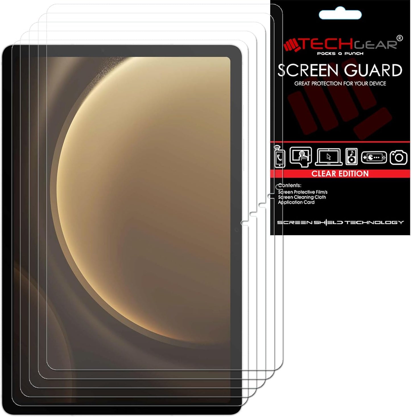 Samsung Galaxy Tab S9 FE Plus 12.4" (SM-X610 / SM-X616) Clear Film Screen Protectors