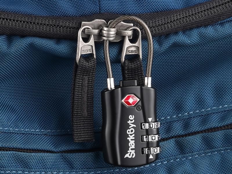 TSA Suitcase Locks 3-Dial Security Travel Combination Padlock