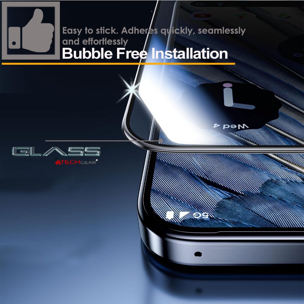 Google Pixel 9 Pro XL Full Coverage 3D Tempered Glass Screen Protectors