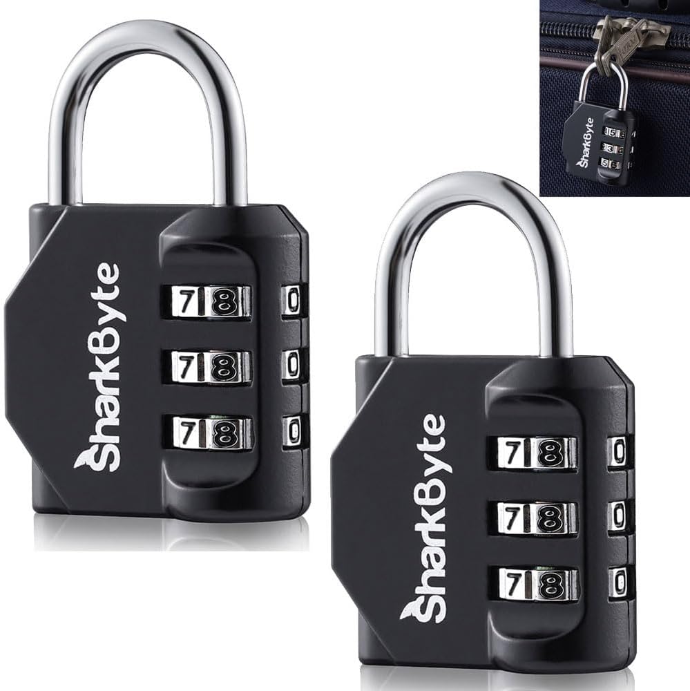 3-Dial Weatherproof Security Combination Padlock