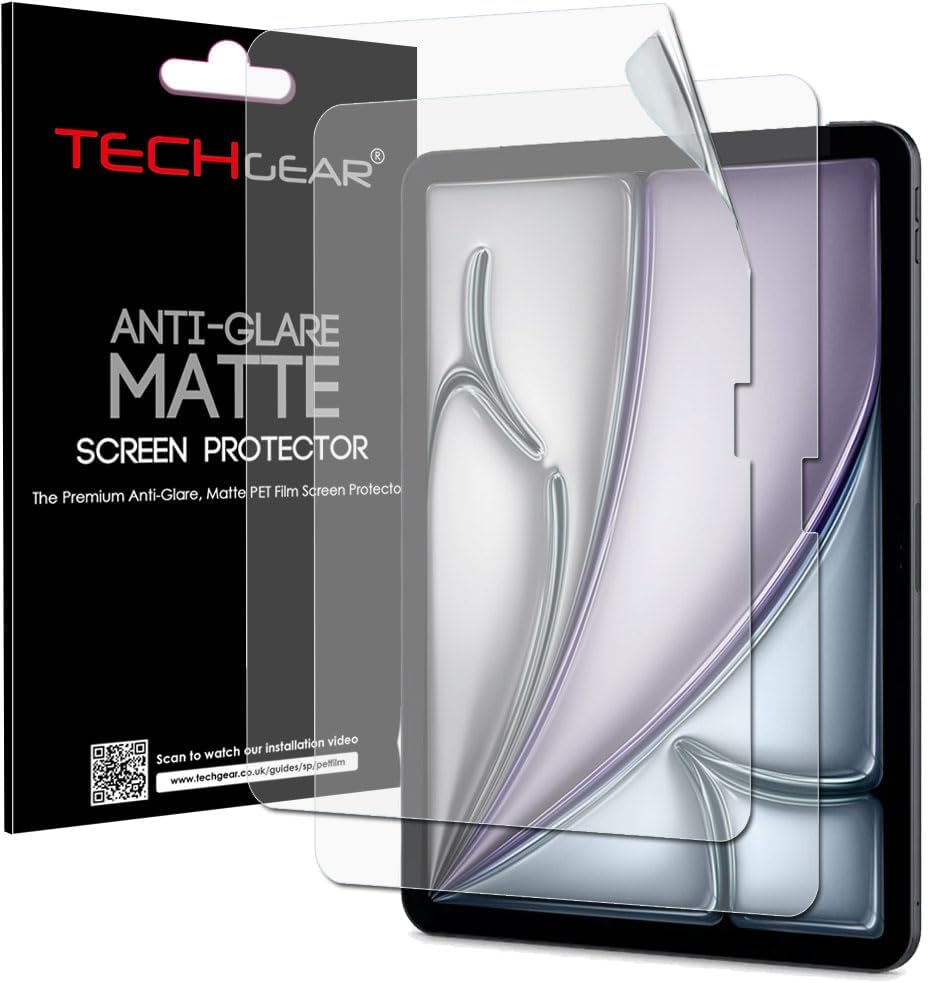 Apple iPad Air 13 inch 2025 / 2024, 7th & 6th Generation Anti Glare, Matte Film Screen Protectors