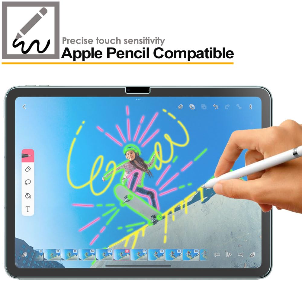 Apple iPad Air 13 inch 2025 / 2024, 7th & 6th Generation Anti Glare, Matte Tempered Glass Screen Protectors